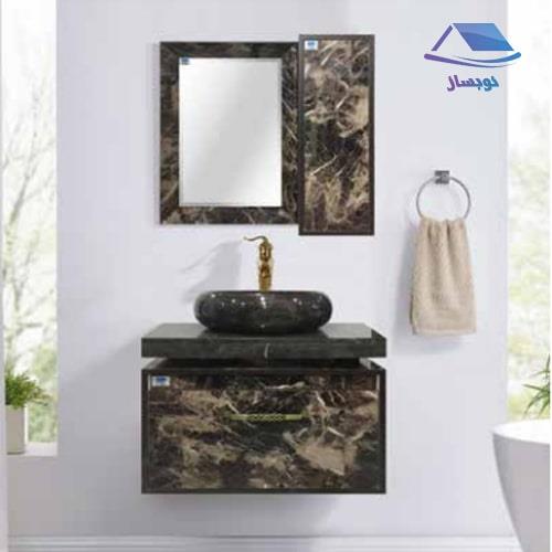 روشویی کابینتی صدف مدل اوشن مشکی